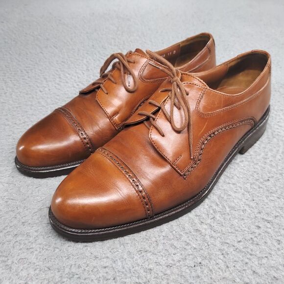 Cable & Co. Other - Cable & Co Executive Cap Toe Oxford Dress Shoes Brown Leather Lace Up Mens 11 D